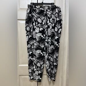 Vince Camuto Women XL Rayon Lightweight Pants Relaxed Fit Joggers Pockets